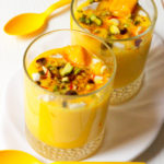 If you hate refined sugar as much as I do but still want to enjoy desserts, this thick, easy to make refined sugar free Kesar Pista Mango Lassi is just for you!