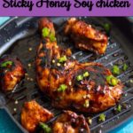 Honey Soy chicken is a quick to make recipe of tender chicken cooked in a sweet honey sauce. This sticky honey soy chicken can be pan fried or even baked and I assure you is going to be your favourite soon!